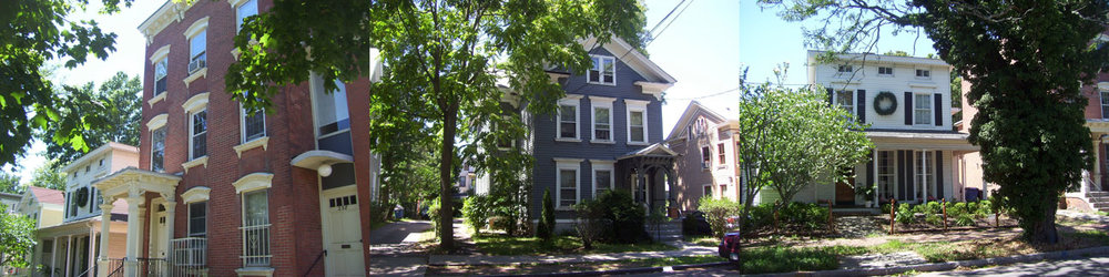 Historic homes on Dwight Street.