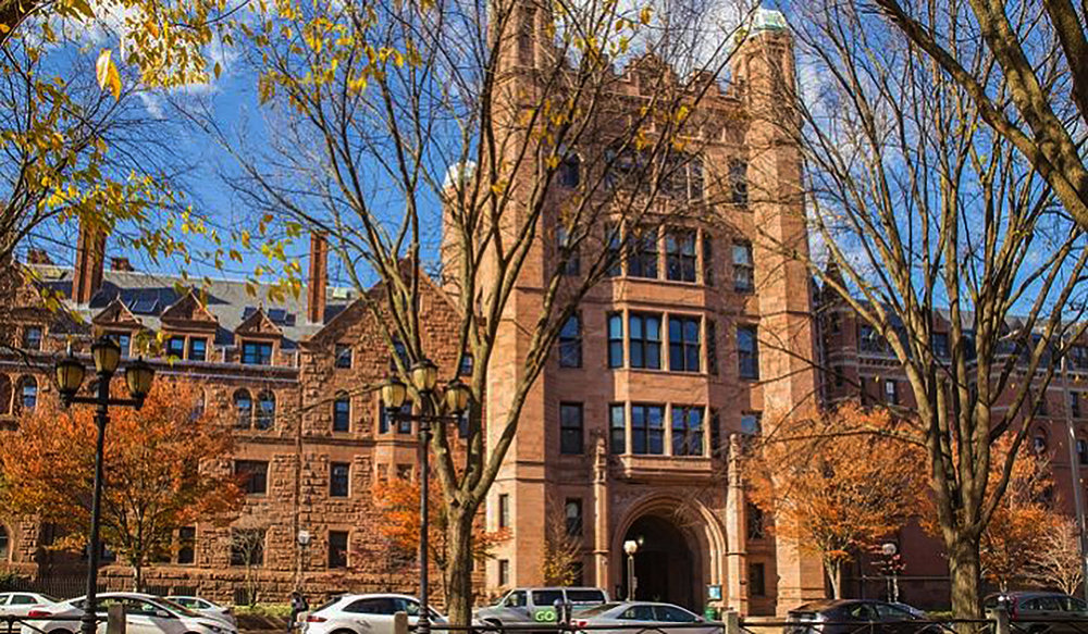 Yale University old campus building.